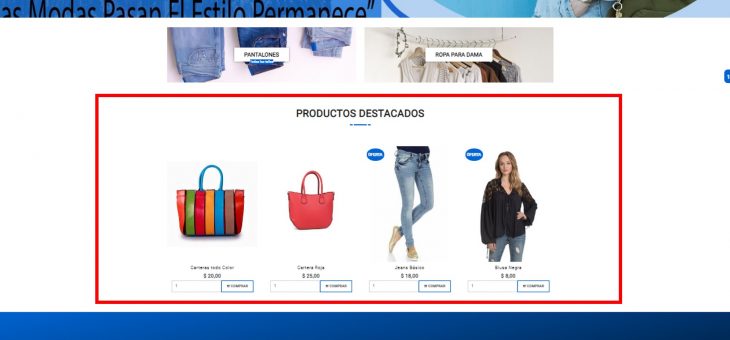 Cómo elegir los productos destacados en mi tienda online Addonmall